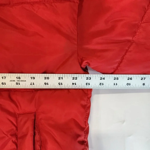 BP Nordstrom Puffer Warm Oversized Long Sleeve Jacket in Red Goji Size S NWT - Picture 10 of 11